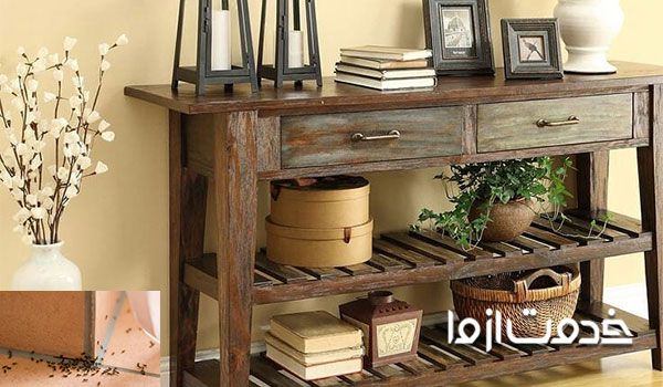 از بین بردن موریانه در منزل-فضله های به جای از موریانه