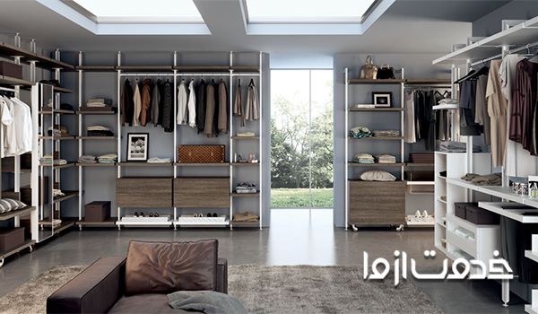 مدل کمد دیواری جدید برای کلوزت روم