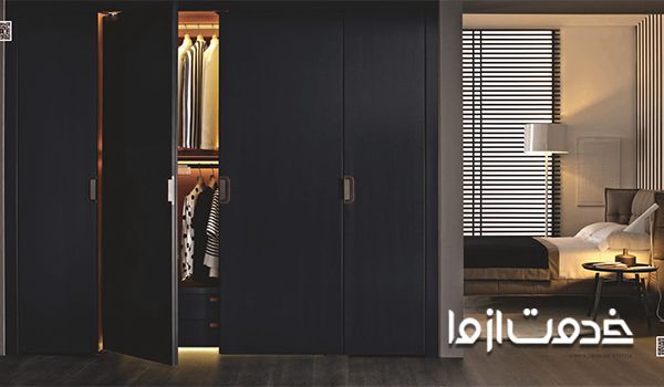 کمد دیواری اتاق خواب مشکی
