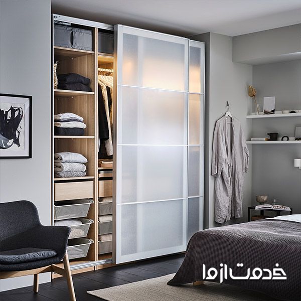 کمد دیواری لوکس سفید