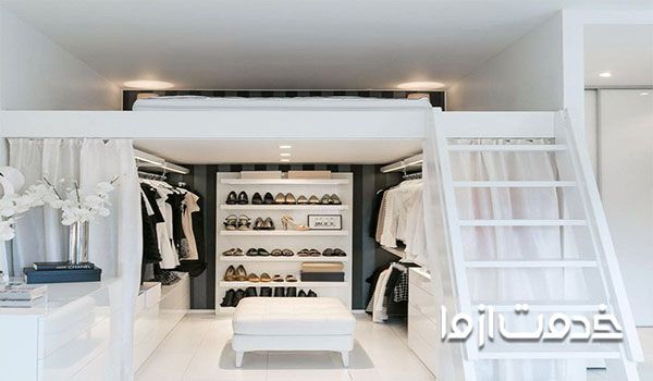 کمد دیواری اتاق خواب کوچک