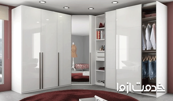 کمد دیواری با درب لولایی