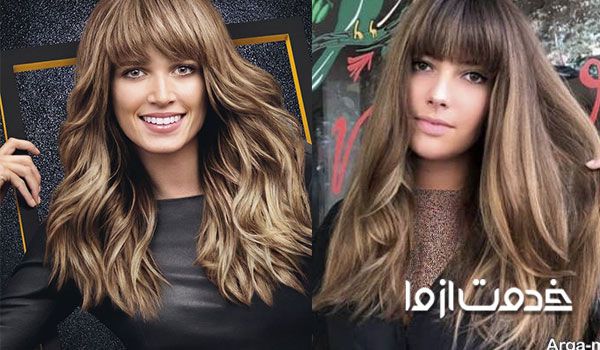 مدل کوتاهی موی بلند - مدل موی لیر بلند با چتری