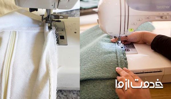 دوخت کاور مبل با چرخ خیاطی