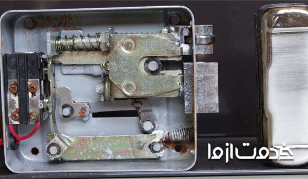 آموزش تعمیر قفل برقی درب حیاط