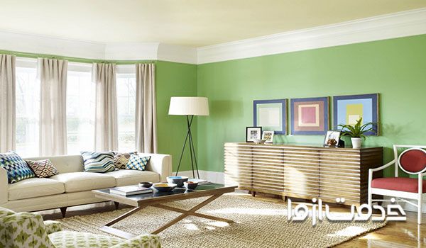 رنگ دیوار پذیرایی