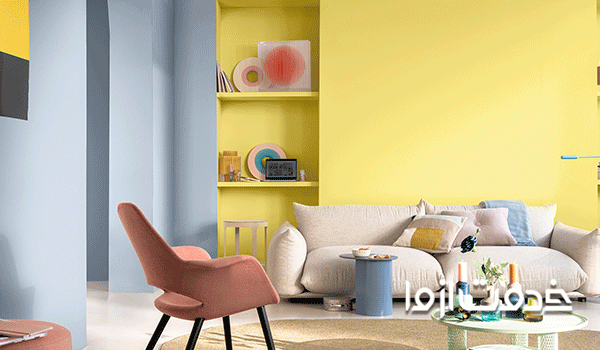 نقاشی دیوار پذیرایی