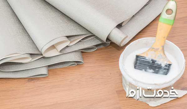 نصب کاغذ دیواری روی رنگ روغن