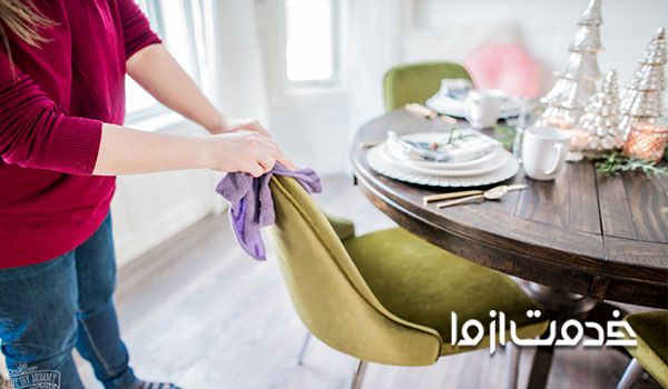 تمیز کردن مبل مخمل