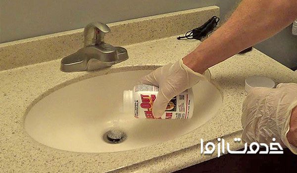 باز کردن لوله ظرفشویی