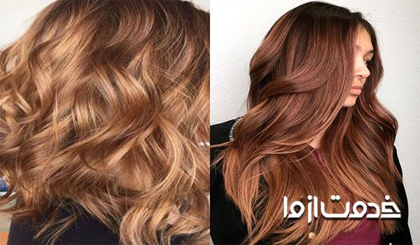 انواع رنگ مو قهوه ای