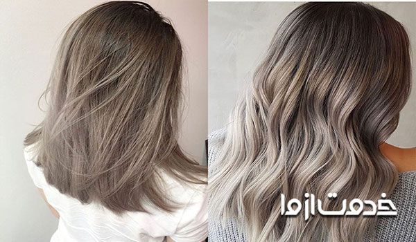 عکس: انواع رنگ مو، رنگ دودی