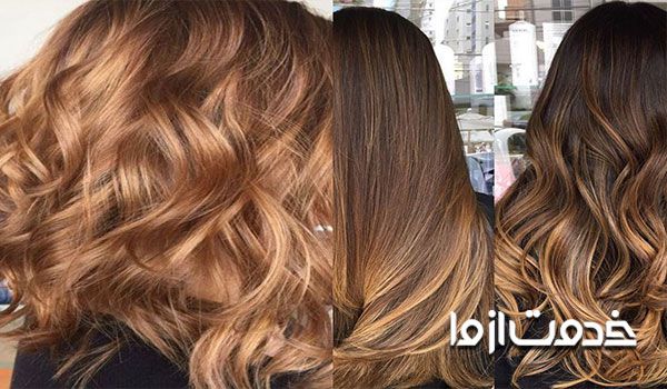 عکس: انواع رنگ مو ، رنگ موی عسلی