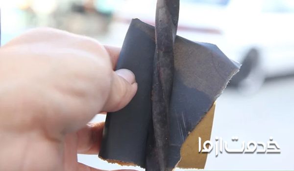 مراحل نقاشی و رنگ نرده راه پله