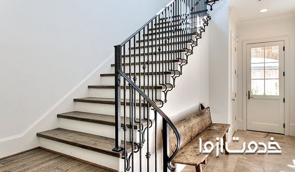 رنگ‌آمیزی نرده آهنی مراحل رنگ‌آمیزی نرده آهنی رنگ مناسب نرده راه‌پله قیمت رنگ‌آمیزی نرده فلزی نرده فرفورژه
