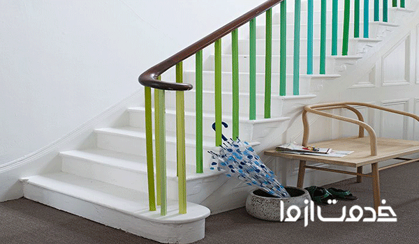 جدیدترین رنگ نرده راه پله