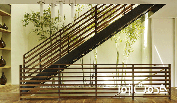 رنگ‌آمیزی نرده آهنی مراحل رنگ‌آمیزی نرده آهنی رنگ مناسب نرده راه‌پله قیمت رنگ‌آمیزی نرده فلزی نرده فرفورژه