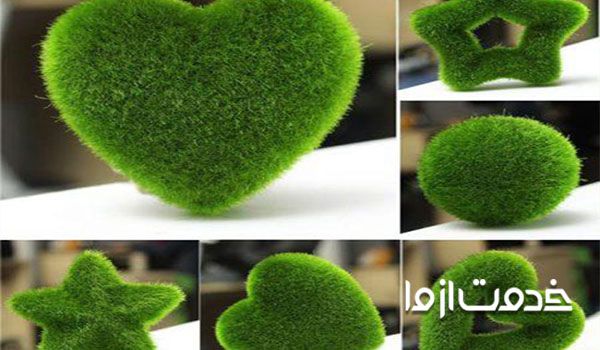 سبزه عید با اسفنج