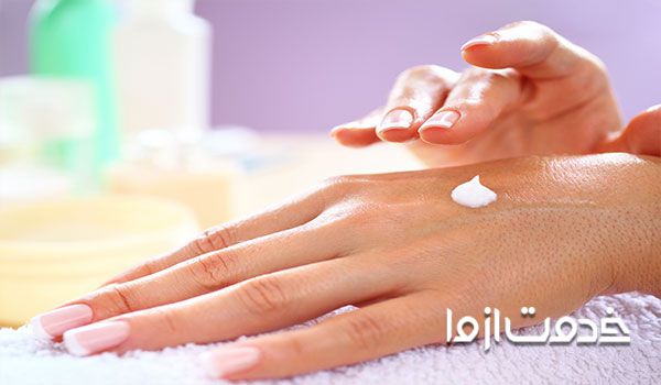 درمان خشکی پوست پشت دست