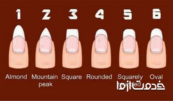 انواع فرم ناخن