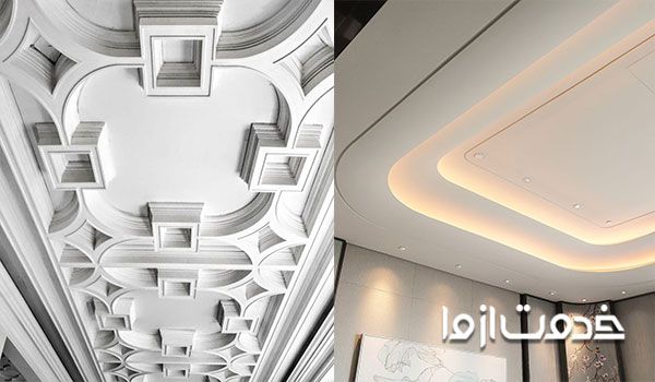 گچ کاری سقف کاذب رابیتس