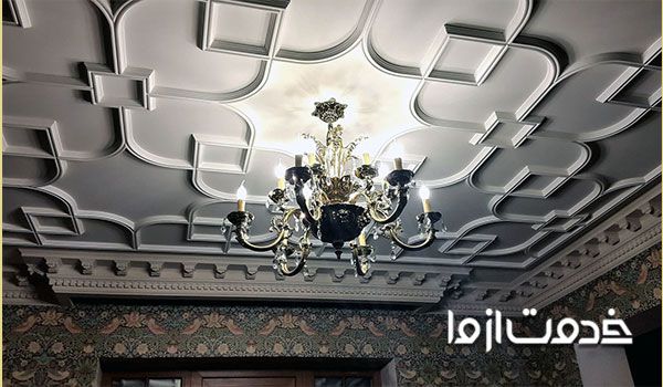 اجرای نمای سقف کاذب رابیتس