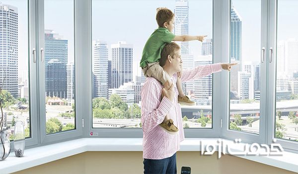 مدل پنجره دوجداره بزرگ