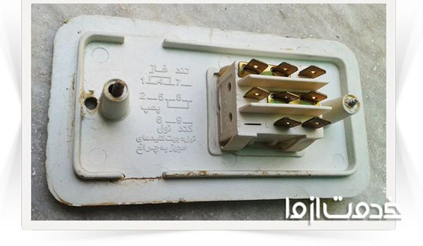 نقشه سیم کشی کولر آبی کلید جدید سوکتی