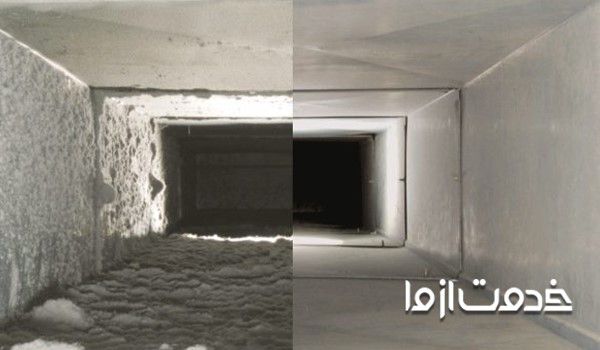 بررسی وضعیت برزنت و در نهایت تمیز کردن ورودی کولر