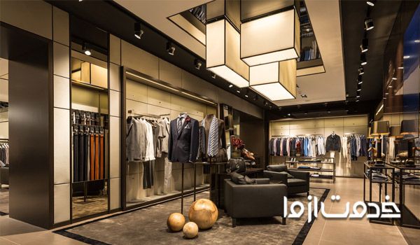 طراحی دکوراسیون بوتیک مردانه