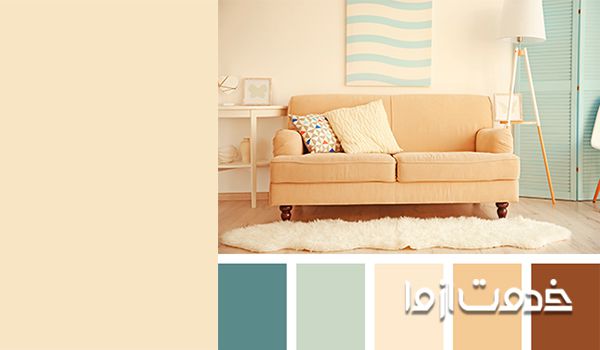 مکمل رنگ کرم در دکوراسیون - ترکیب رنگ کرم با صورتی