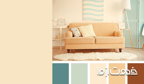 مکمل رنگ کرم در دکوراسیون - ترکیب رنگ کرم با صورتی