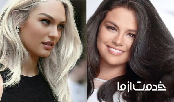 بلوند کردن موهای مشکی رنگ شده با موا شیمیایی و طبیعی 