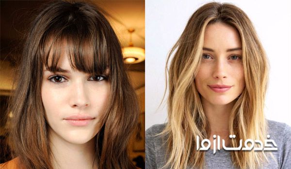 شینیون مو برای صورت کشیده