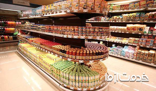 بررسی یک نمونه نحوه چیدمان قفسه در سوپر مارکت