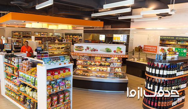 خلاقیت در سوپر مارکت قفسه بندی سوپر مارکت