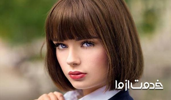 مدل موی چتری برای صورت گرد