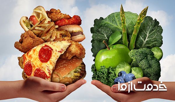 علت نازک شدن موی سر - تغذیه ناسالم