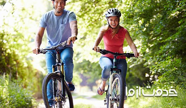 فواید دوچرخه سواری برای شکم - دوری از استرس و افسردگی