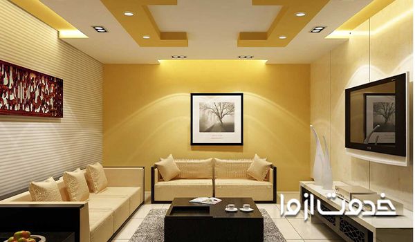 نمونه مدلهای رنگ آمیزی کناف برای سقف ساختمان