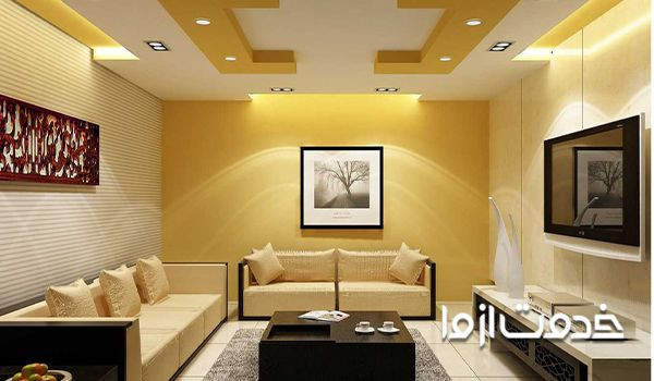 نمونه مدلهای رنگ آمیزی کناف برای سقف ساختمان