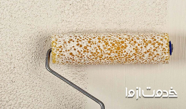 نقاشی ساختمان به صورت بافت دار 