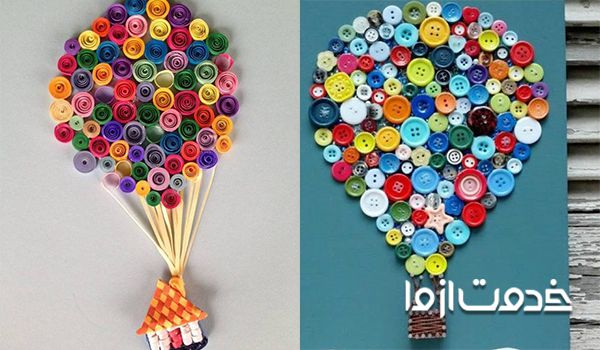 تزیین دیوار اتاق کودک با مقوا و کاغد رنگی