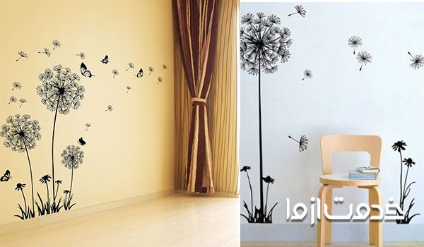 ایده تزیین دیوار با نقاشی دیواری ساده و جذاب