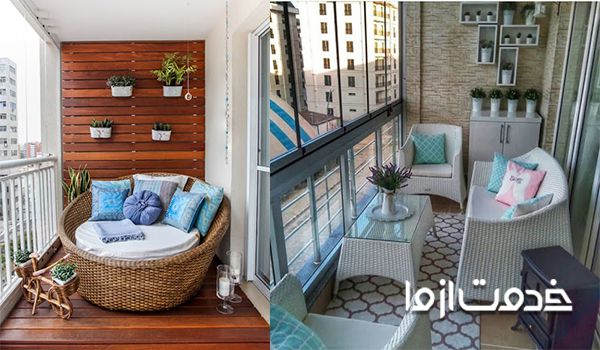 تزیین و دکوراسیون دیوار تراس و حیاط