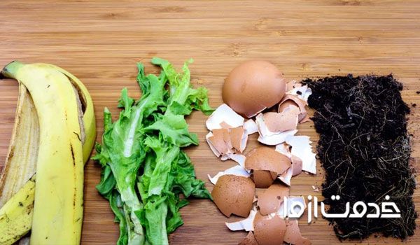 تهیه کود خانگی با پوست موز