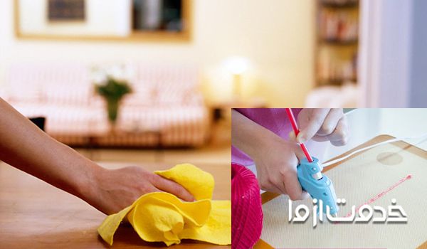 پاک کردن لکه چسب حراراتی از روی فرش