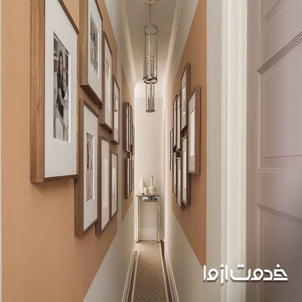 رنگ بژ برای دیوار راهرو در خانه