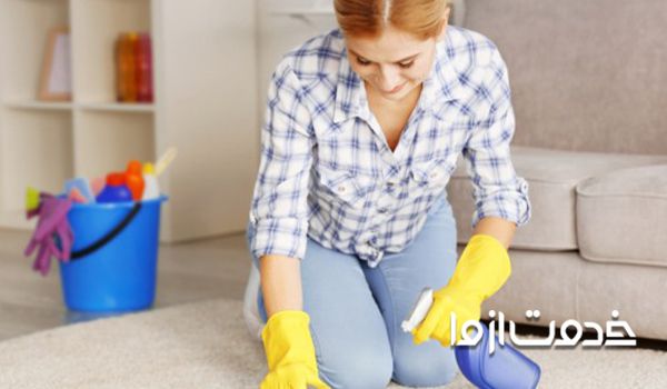 تمیز کردن فرش بدون شستن