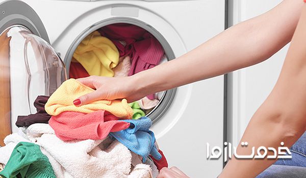 راهنمای کار با ماشین لباسشویی ال جی - قرار گیری لباس‌ها